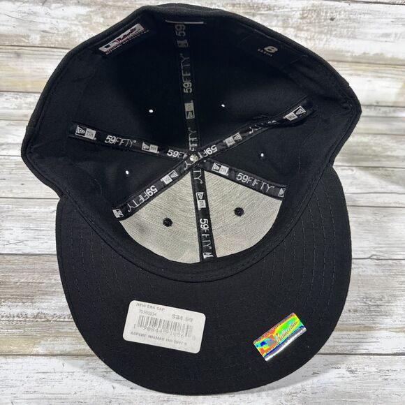 New Era 59Fifty MLB Miami Marlins Cap Authentic Black On Field Fitted Hat - Picture 5 of 5